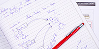 page of notebook
